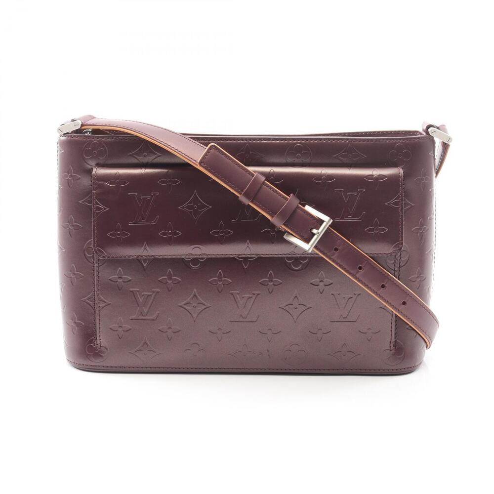 Louis Vuitton Alston Shoulder Bag Leather Monogram Matte Purple